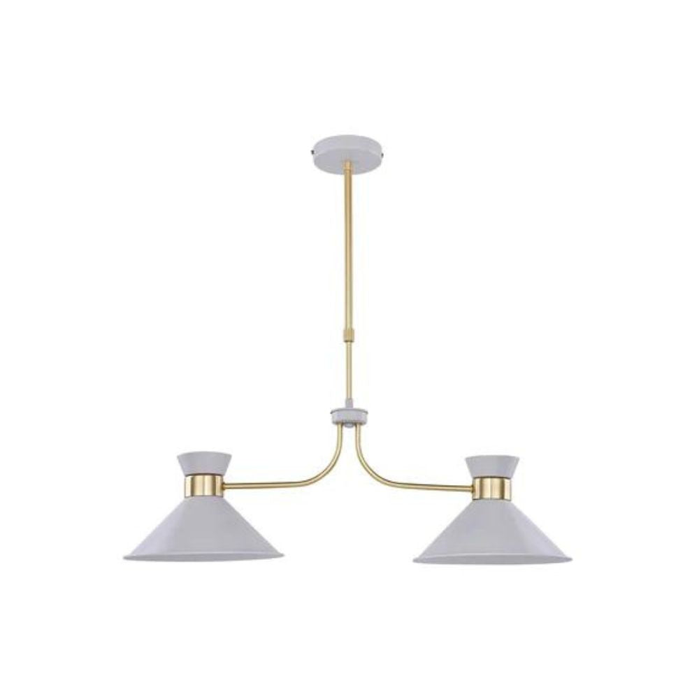 Lexi BAINA Pendant - 2 Light, White-Lexi Lighting-Ozlighting.com.au