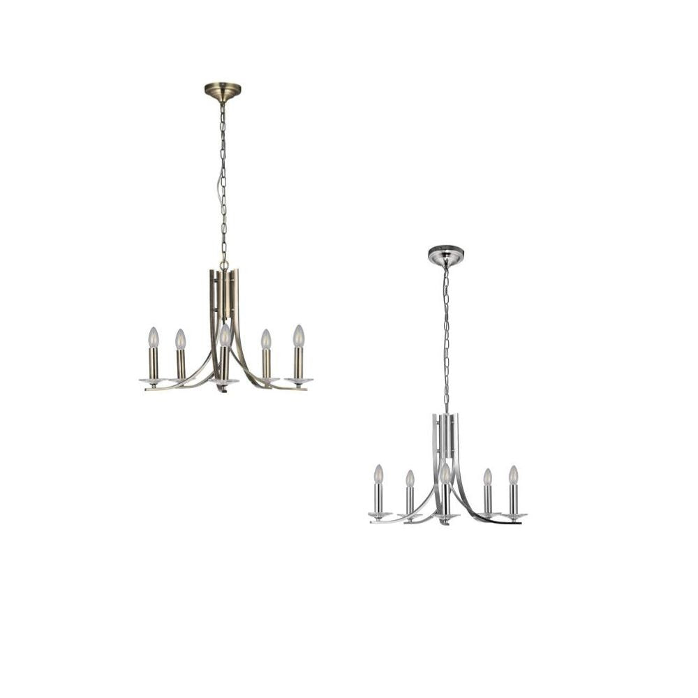 Lexi CORRINE Chandelier - 5 Light-Lexi Lighting-Ozlighting.com.au