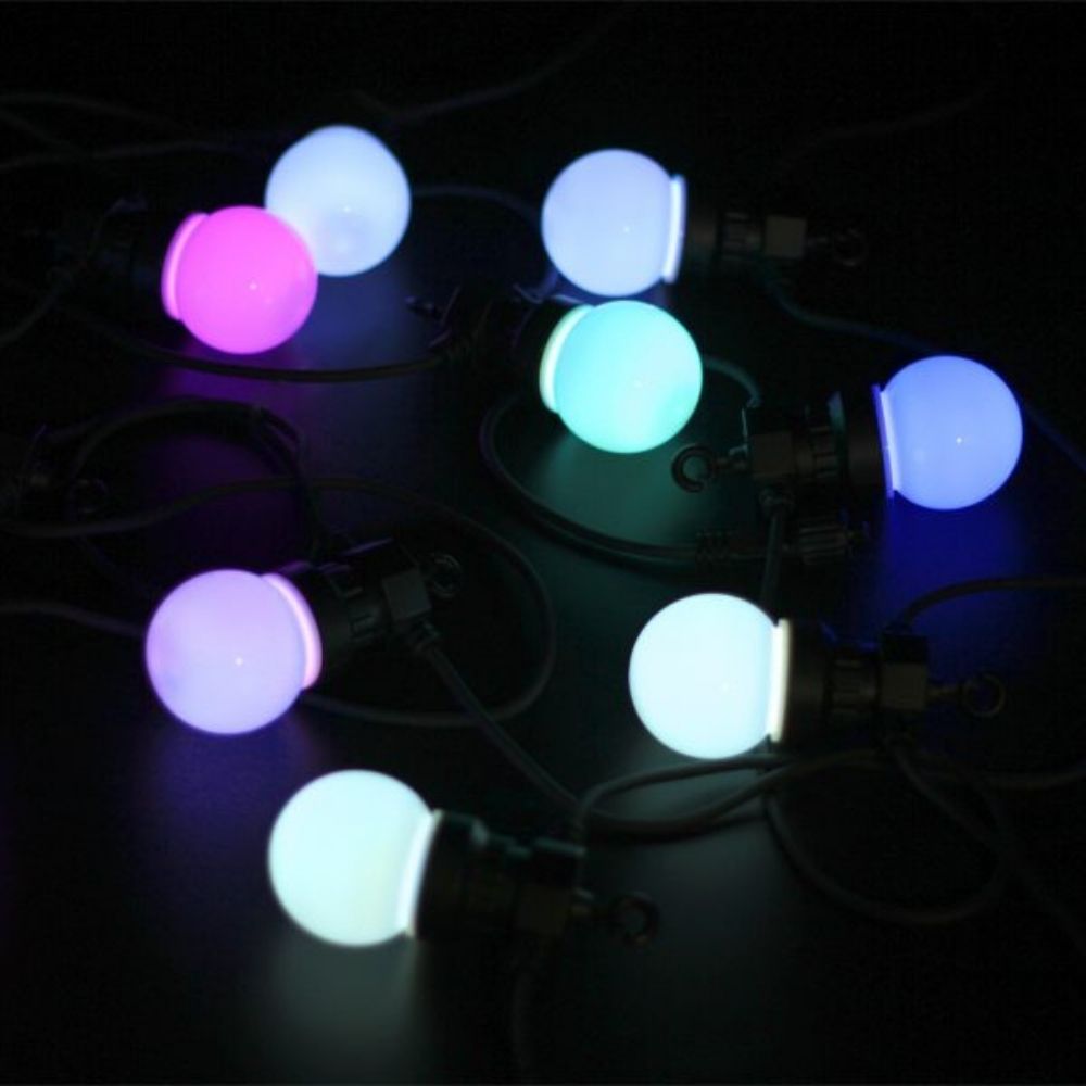 Lexi FESTOON LED String Lights - RGB Festoon, 10 Pack IP44-Lexi Lighting-Ozlighting.com.au