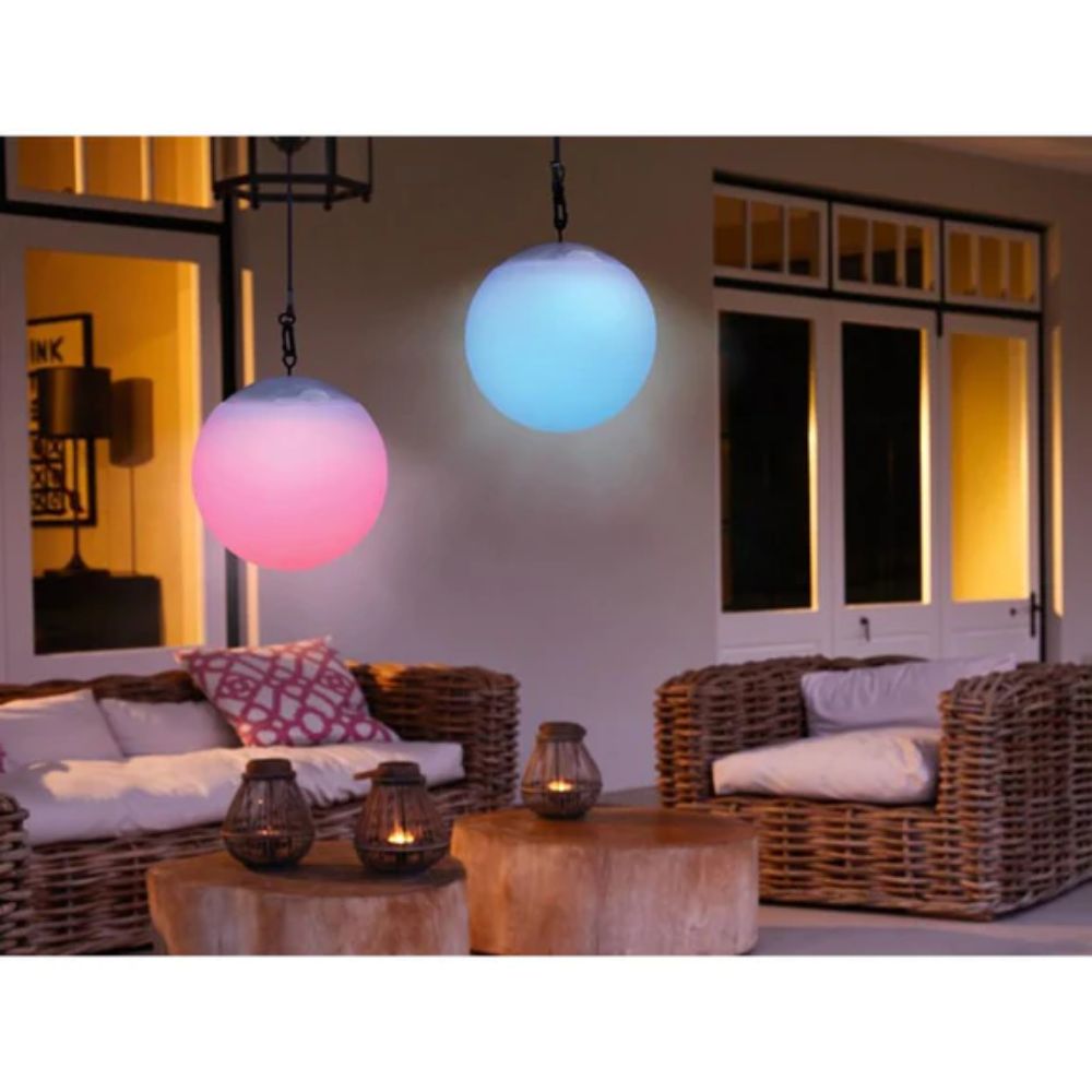 Lexi HANGING BALL LED Pendant - Solar, USB Rechargeable-Lexi Lighting-Ozlighting.com.au