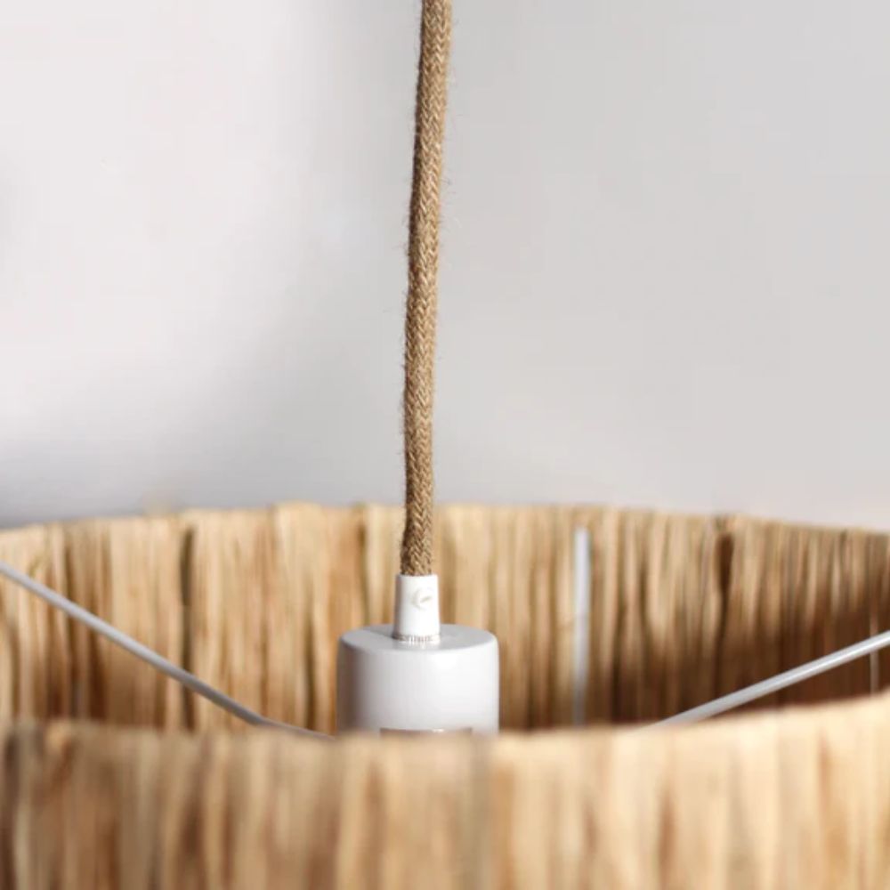 Lexi MANON - 1 Light Natural Raffia Pendant Light-Lexi Lighting-Ozlighting.com.au