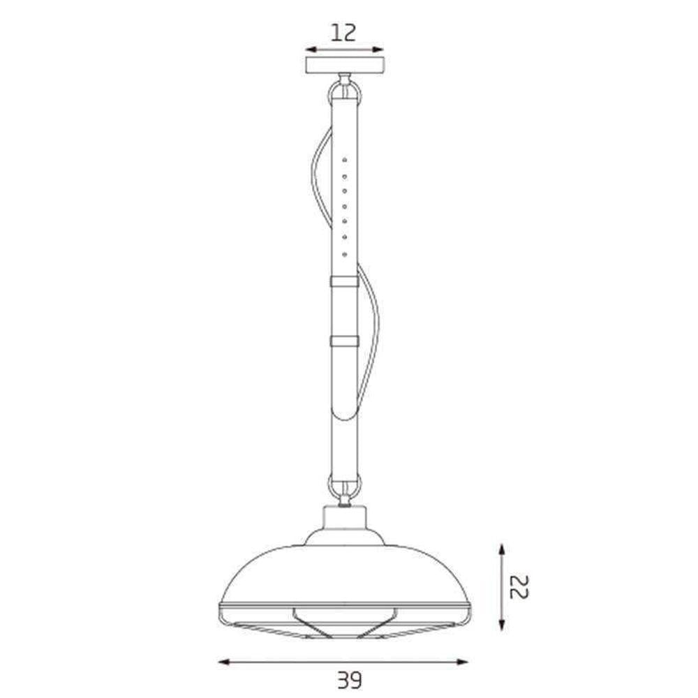 Lexi MATRIX Pendant - 1 Light, Belt Suspension-Lexi Lighting-Ozlighting.com.au