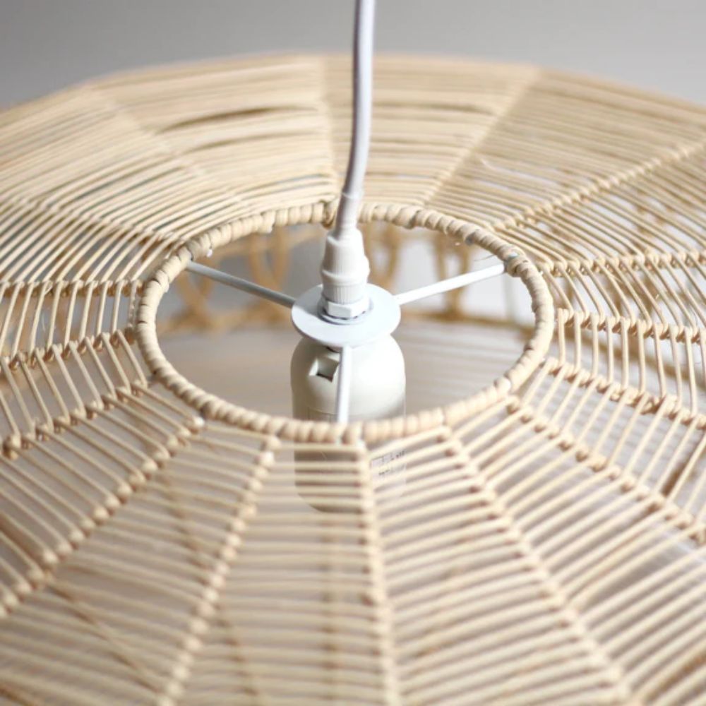 Lexi PARAMETRIC Pendant - 1 Light Rattan-Lexi Lighting-Ozlighting.com.au