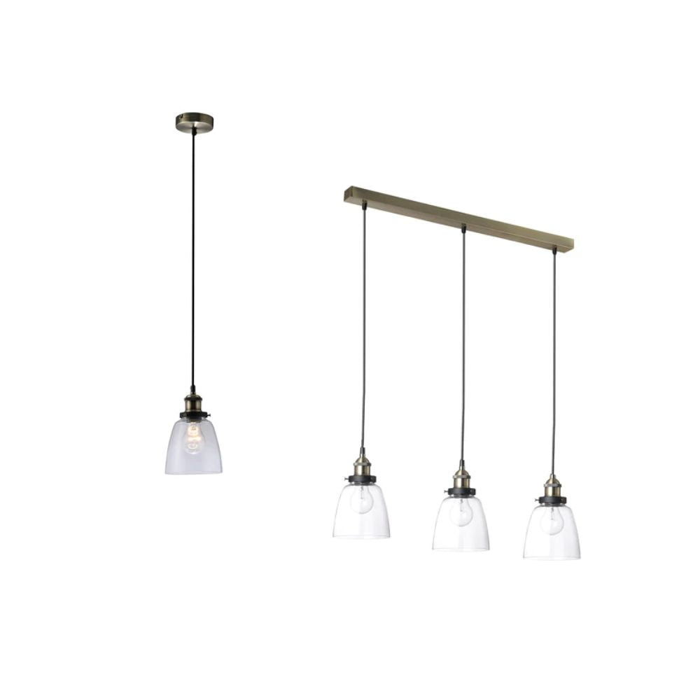 Lexi ROSA - 1/3 Light Pendant-Lexi Lighting-Ozlighting.com.au