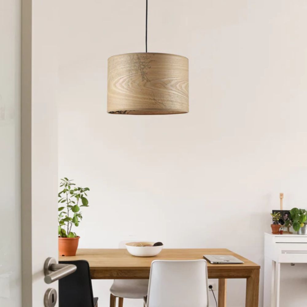 Lexi SYLVIE Pendant - 1 Light Wood Veneer-Lexi Lighting-Ozlighting.com.au