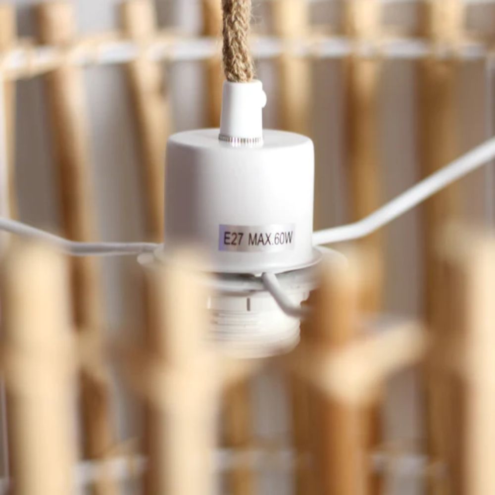 Lexi VANESSA Pendant - 1 Light Timber-Lexi Lighting-Ozlighting.com.au