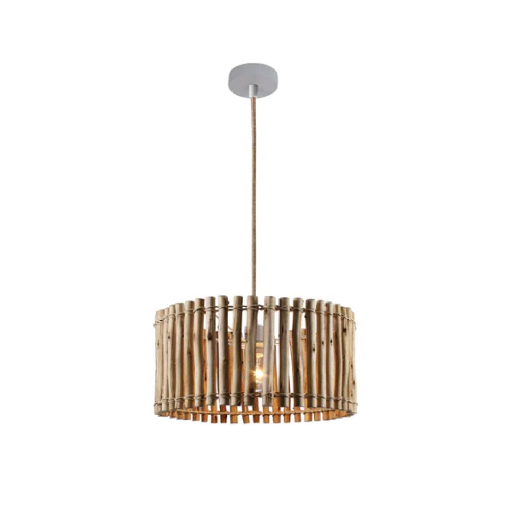 Lexi VANESSA Pendant - 1 Light Timber-Lexi Lighting-Ozlighting.com.au