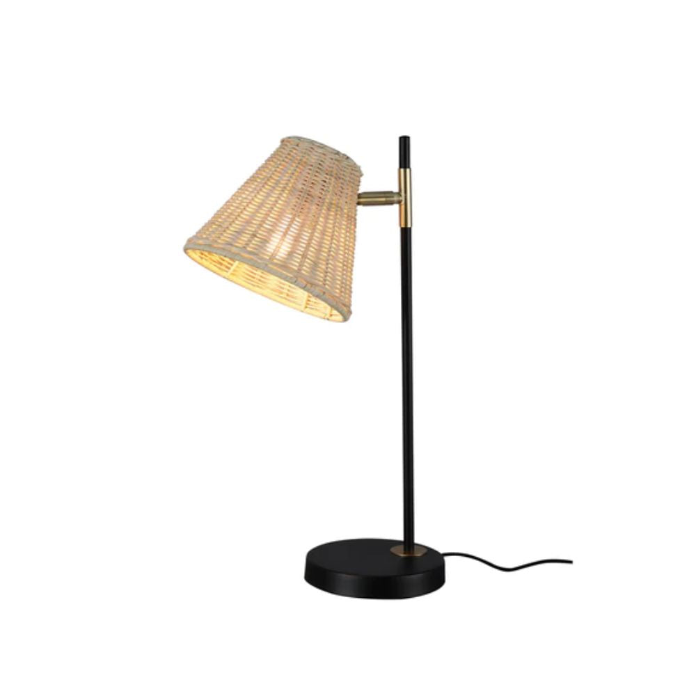 Lexi YVETTE Table Lamp - Rattan-Lexi Lighting-Ozlighting.com.au