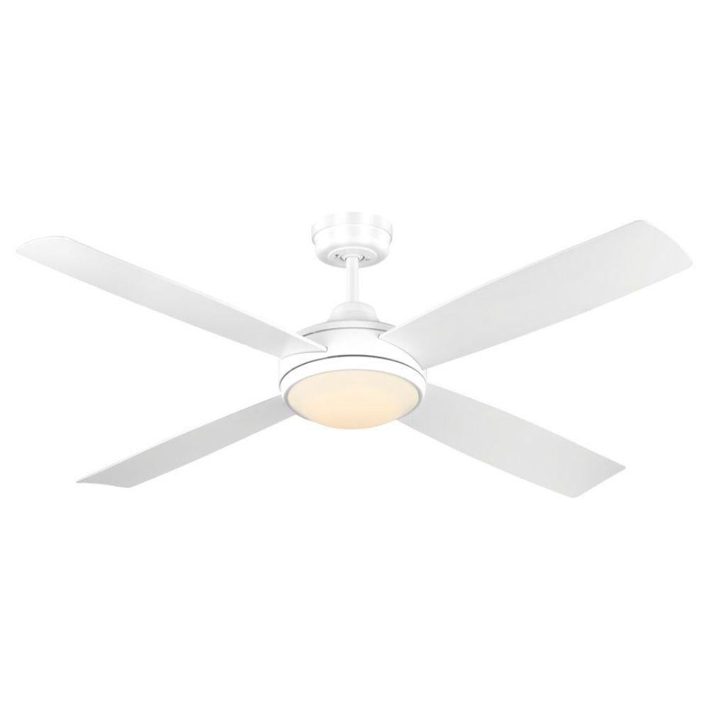 Mercator AIRNIMATE AC Ceiling Fan - 4 Blade 1320mm 52", Light-Mercator-Ozlighting.com.au