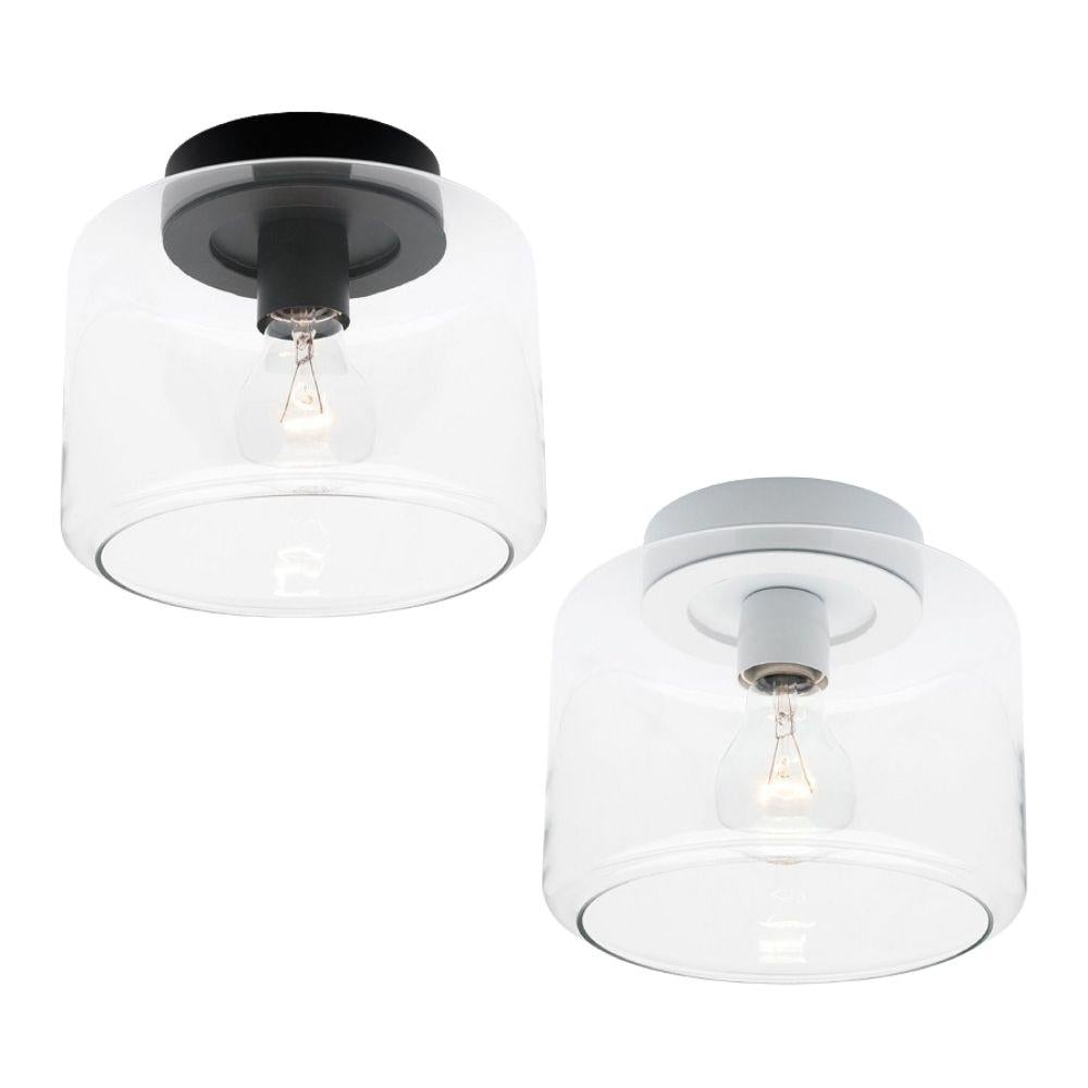Mercator BLASKO - DIY Batten Fix Holder Cover Clear Glass Ceiling Light Shade Only-Mercator-Ozlighting.com.au