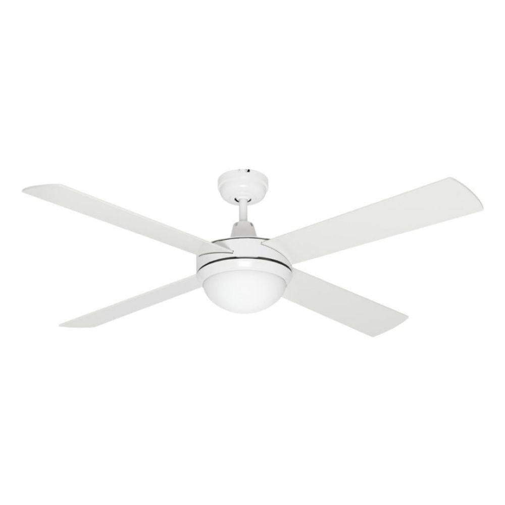 Mercator CAPRICE Ceiling Fan - 4 Blade 1300mm 52", Light-Mercator-Ozlighting.com.au