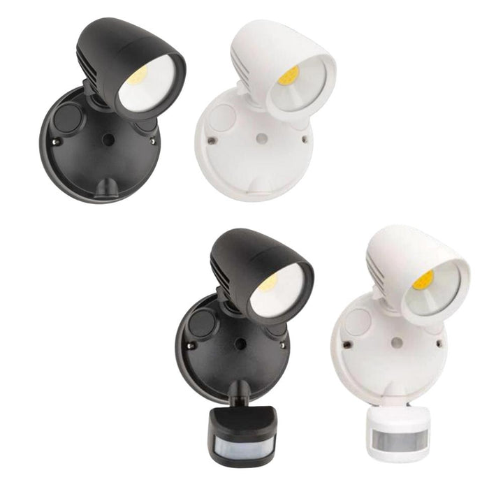 Mercator CICERO - 12W LED Outdoor Colour Switchable Exterior Spotlight Security Light IP54-Mercator-Ozlighting.com.au