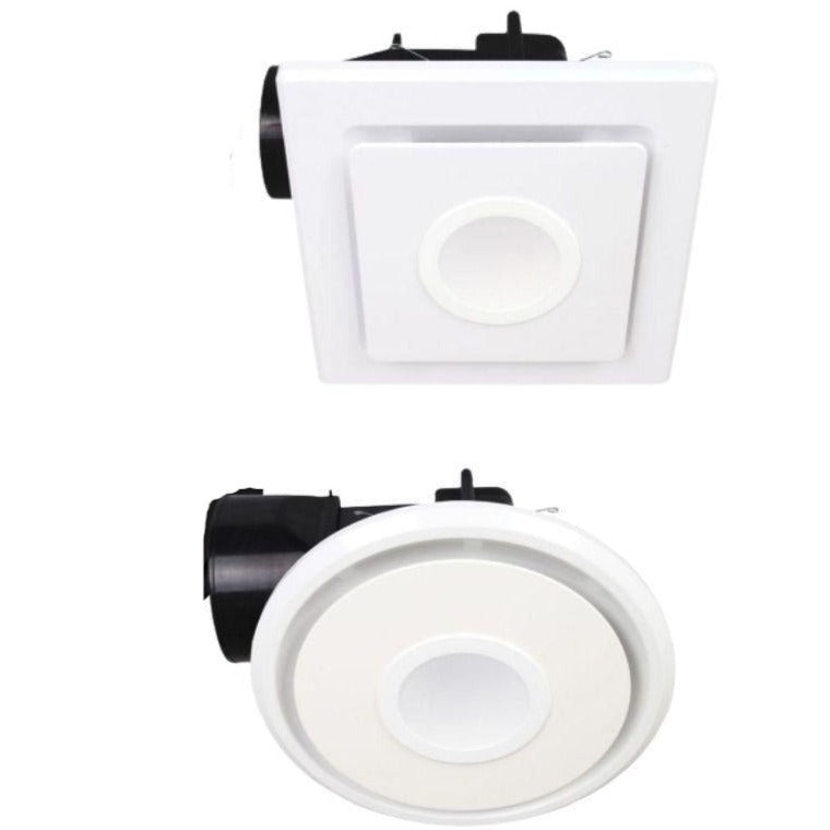 Mercator EMELINE II Exhaust Fan - Round/Square, IPX4 4000K-Mercator-Ozlighting.com.au