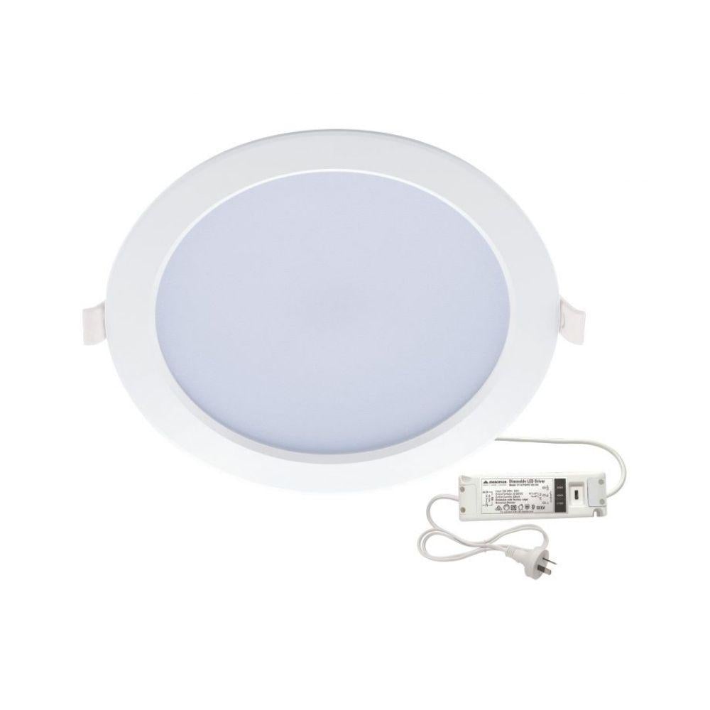 Mercator ESTA LED Downlight - 9W/13W/15W/20W Tri-Colour Switchable Dimmable, IP44-Mercator-Ozlighting.com.au