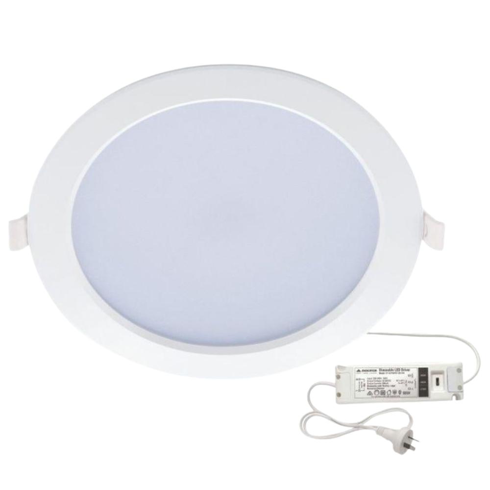 Mercator ESTA LED Downlight - 9W/13W/15W/20W Tri-Colour Switchable Dimmable, IP44-Mercator-Ozlighting.com.au