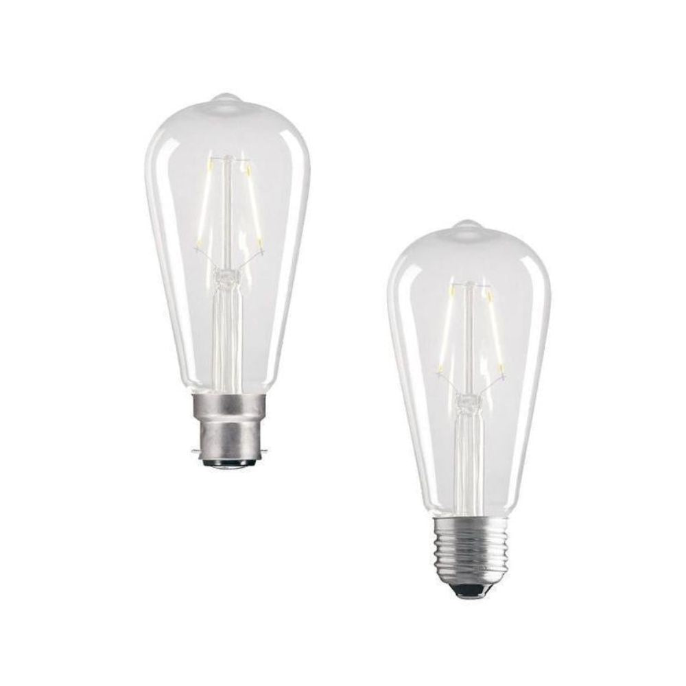Mercator LF-PEAR - 7.5W LED Dimmable Pear ST64 Shape Clear Globe - E27/B22-Mercator-Ozlighting.com.au
