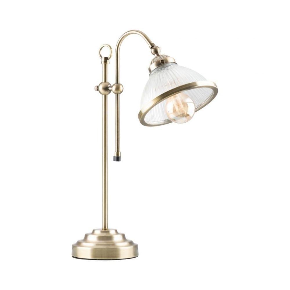 Mercator MARINA - Metal And Ribbed Glass Table Lamp IP20-Mercator-Ozlighting.com.au