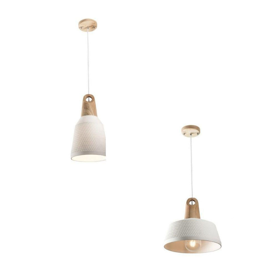 Mercator MORRISSEY - Small/Large Textured Ceramic Shade Pendant-Mercator-Ozlighting.com.au
