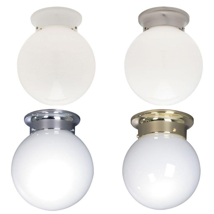 Mercator OPAL-BALL-DIY - DIY Batten Fix Holder Cover Glass Ceiling Light Shade-Mercator-Ozlighting.com.au
