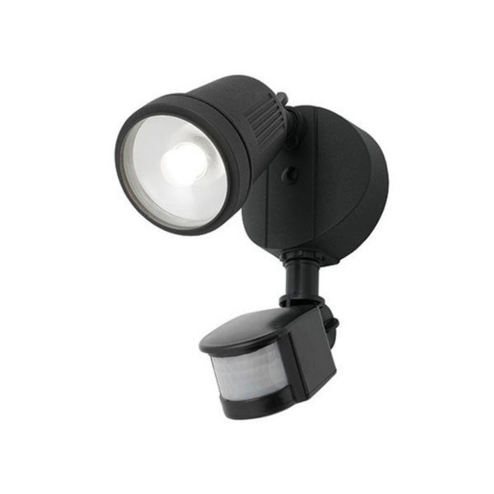 Mercator OTTO - 12W LED Single Head Exterior Security PC Spotlight With Sensor IP54 - 4000K-Mercator-Ozlighting.com.au