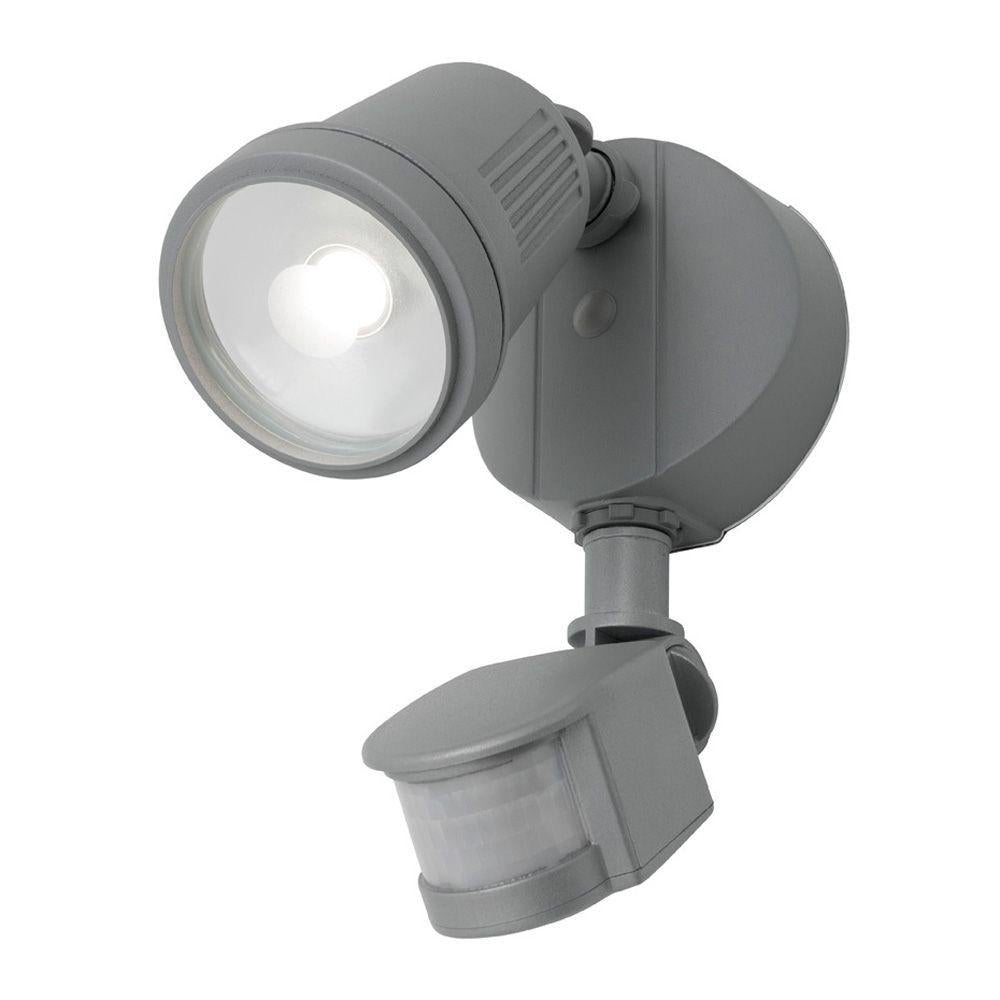 Mercator OTTO - 12W LED Single Head Exterior Security PC Spotlight With Sensor IP54 - 4000K-Mercator-Ozlighting.com.au