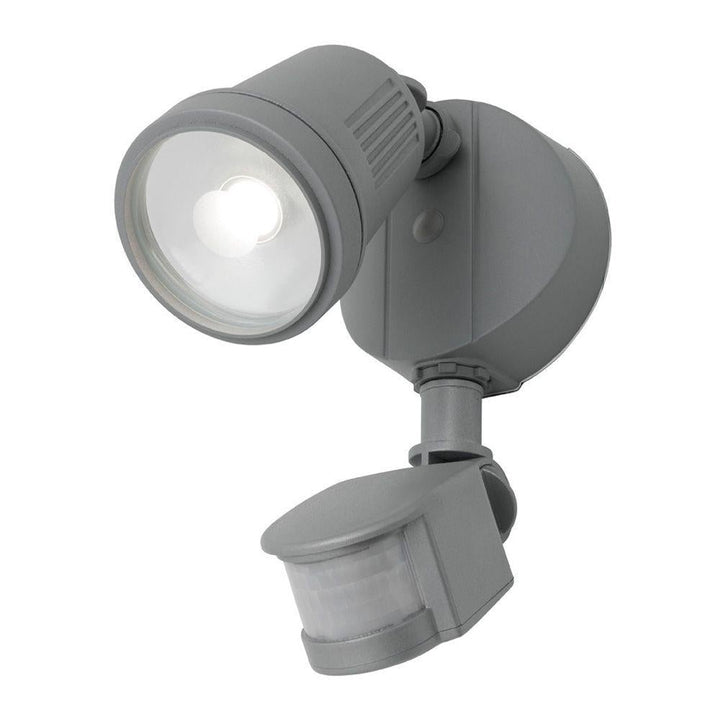 Mercator OTTO - 12W LED Single Head Exterior Security PC Spotlight With Sensor IP54 - 4000K-Mercator-Ozlighting.com.au