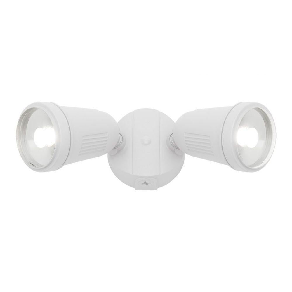 Mercator OTTO Twin Head LED Outdoor Spotlight - 24W Security PC, IP54, 4000K-Mercator-Ozlighting.com.au