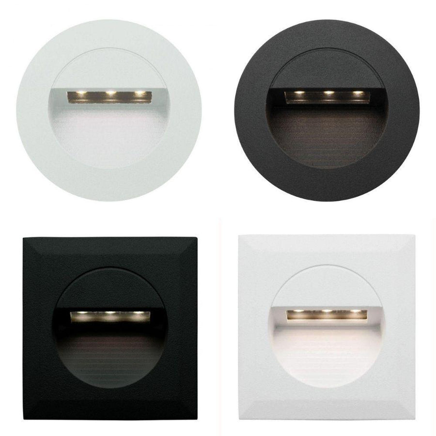 Mercator RYE - 1.2W LED Round/Square Steplight IP54-Mercator-Ozlighting.com.au