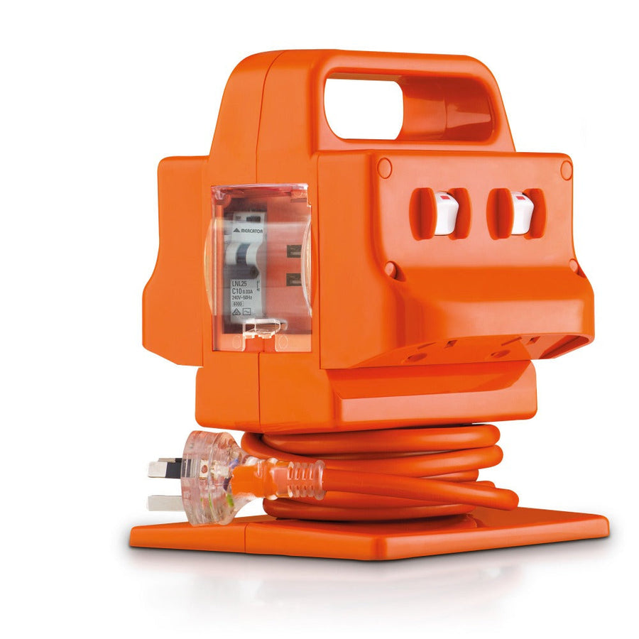 Mercator TRODOS RCD Power Block with USB Charger - IP33-Mercator-Ozlighting.com.au