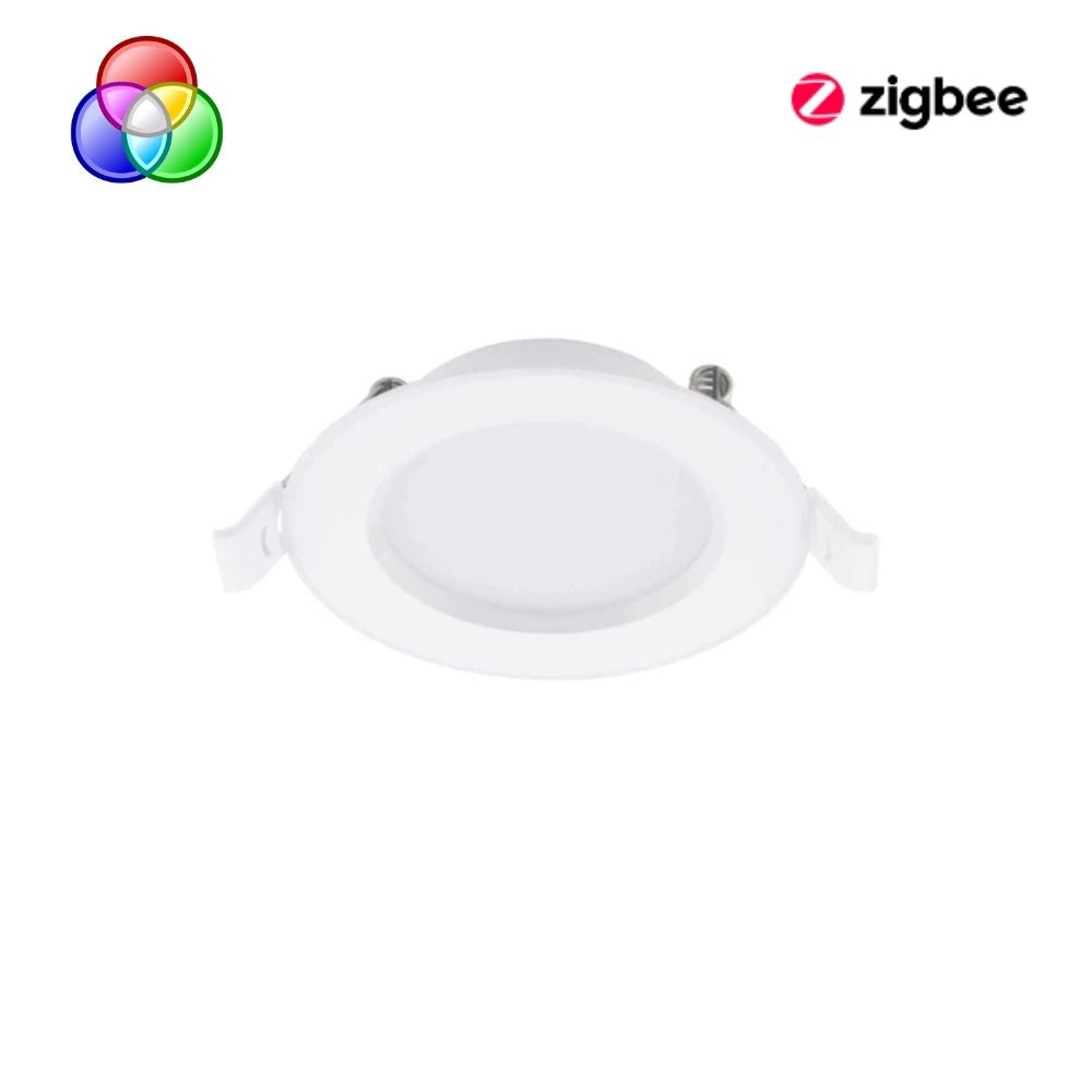 Mercator WALTER Smart LED Downlight - 7W ZigBee RGB Colour Changeable and CCT Tuneable Dimmable Mini Deep Face, IP44-Mercator-Ozlighting.com.au