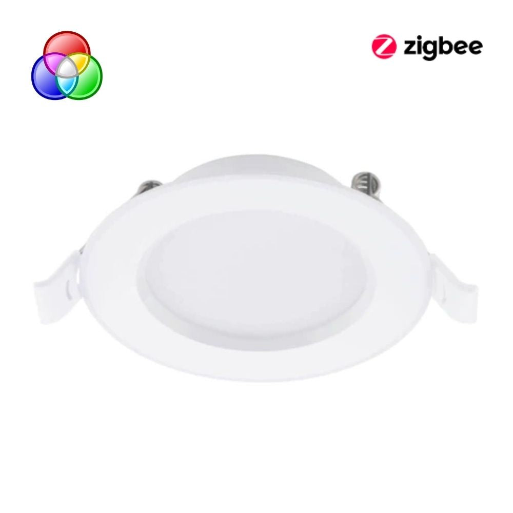 Mercator WALTER Smart LED Downlight - 9W ZigBee RGB Colour Changeable and CCT Tuneable Dimmable Deep Face, IP44-Mercator-Ozlighting.com.au