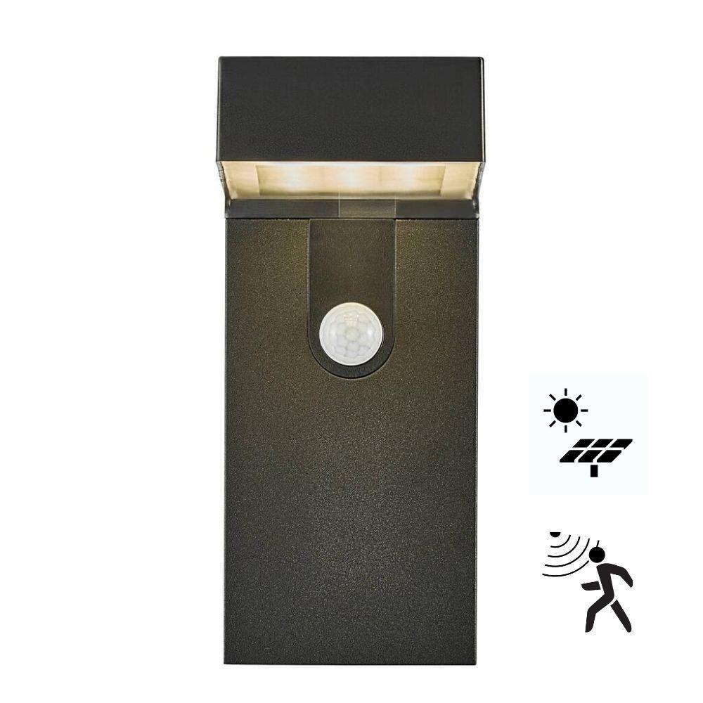Nordlux ALYA Solar LED Outdoor Wall Light - Powered 5W IP44, Sensor, 3000K-Nordlux-Ozlighting.com.au