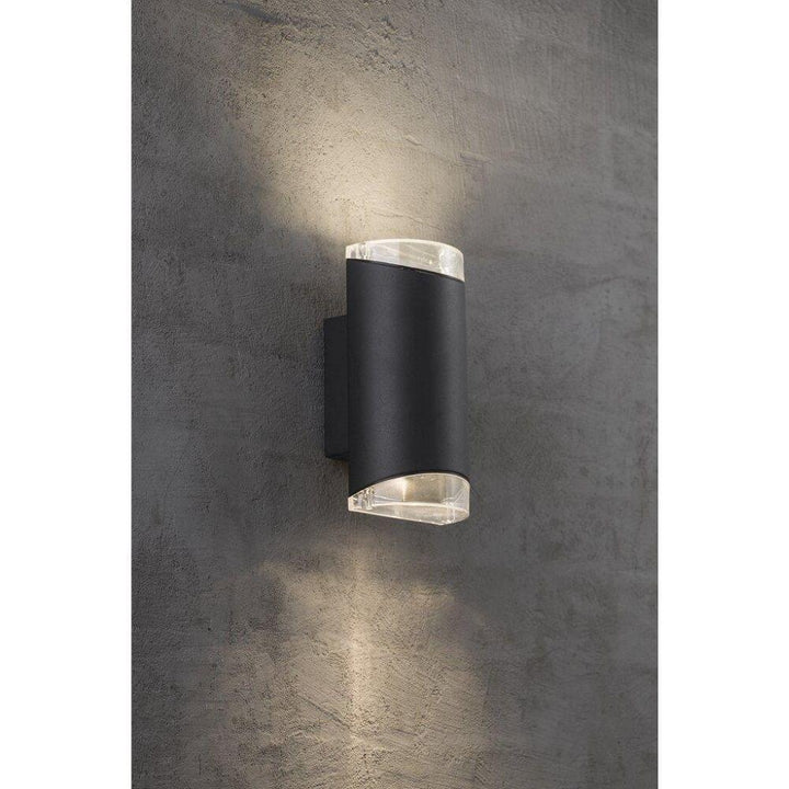 Nordlux ARN - 2xGU10 Modern Exterior Up/Down Wall Light IP44-Nordlux-Ozlighting.com.au
