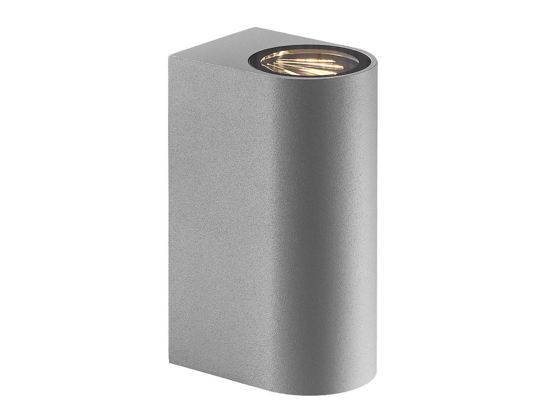 Nordlux ASBOL - 13W LED Modern Exterior Up/Down Wall Light IP44 Silver - 3000K-Nordlux-Ozlighting.com.au