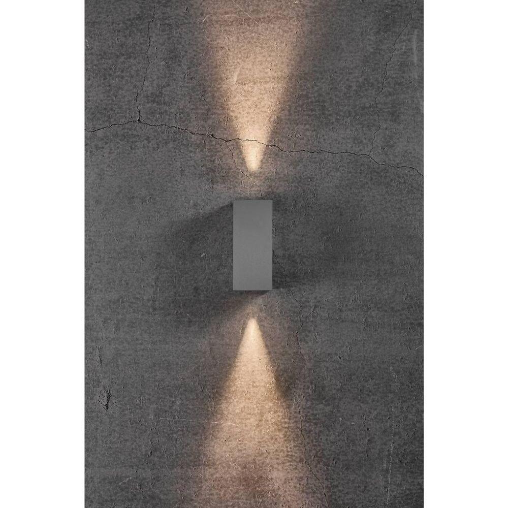 Nordlux ASBOL-KUBI - 13W LED Modern Exterior Up/Down Wall Light IP44 - 3000K-Nordlux-Ozlighting.com.au