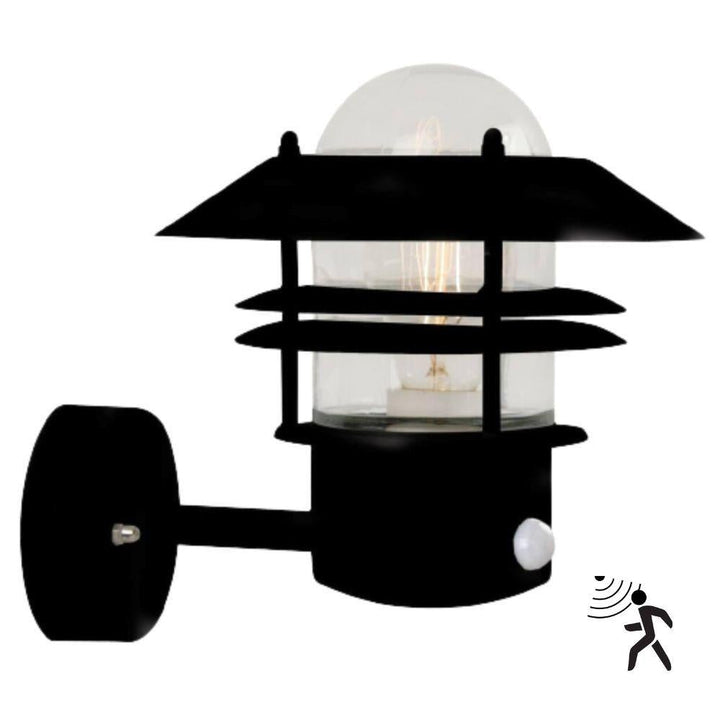 Nordlux BLOKHUS - 1 Light Modern Exterior Wall Bracket Light With Optional Sensor IP54-Nordlux-Ozlighting.com.au