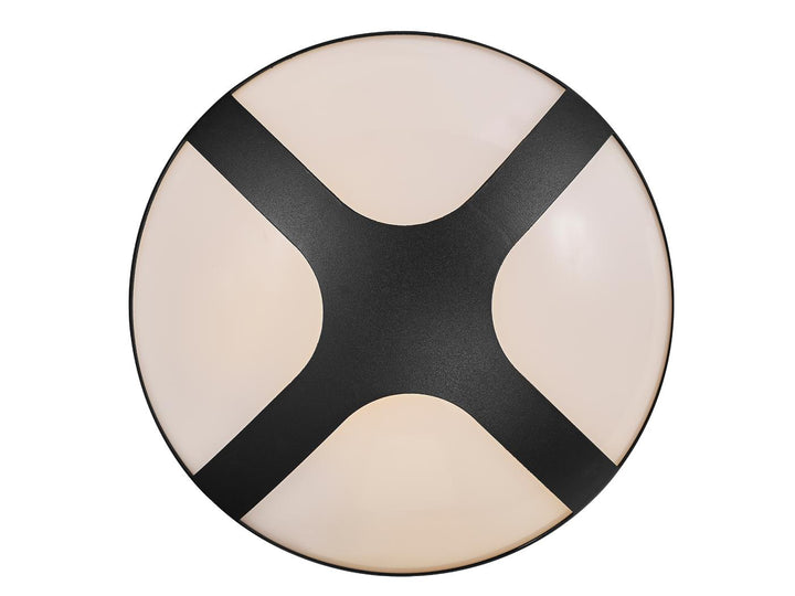 Nordlux CROSS - Modern Exterior 200mm/250mm Round Cross Wall Light IP54-Nordlux-Ozlighting.com.au