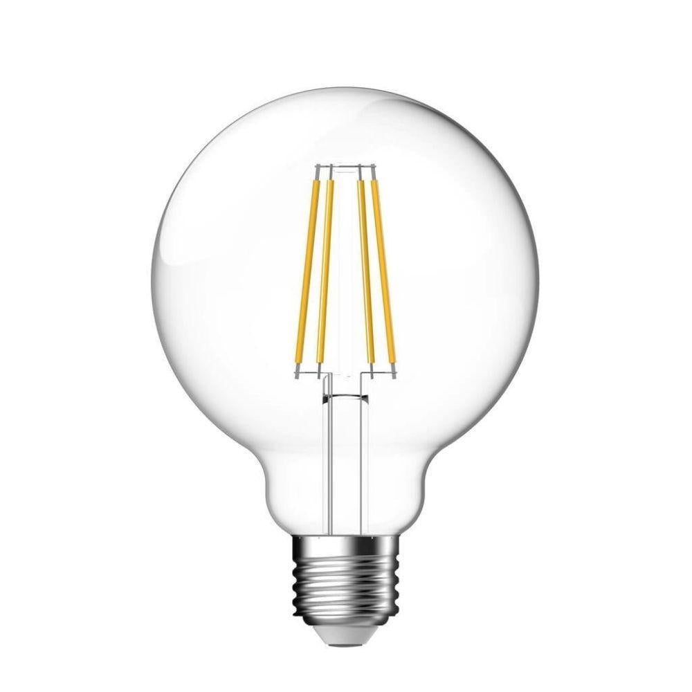 Nordlux GLOBE-SMART Smart LED Globe - 4.7W CCT Tuneable G95 Spherical Shape Filament Clear Glass, E27-Nordlux-Ozlighting.com.au