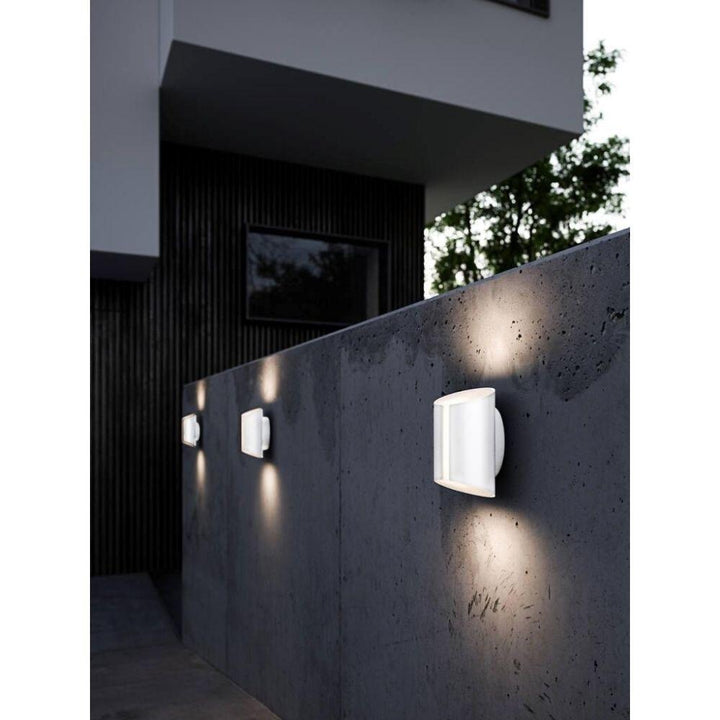 Nordlux GRIP - 9W LED Smart White CCT Tuneable Modern Exterior Up/Down Wall Light IP54-Nordlux-Ozlighting.com.au