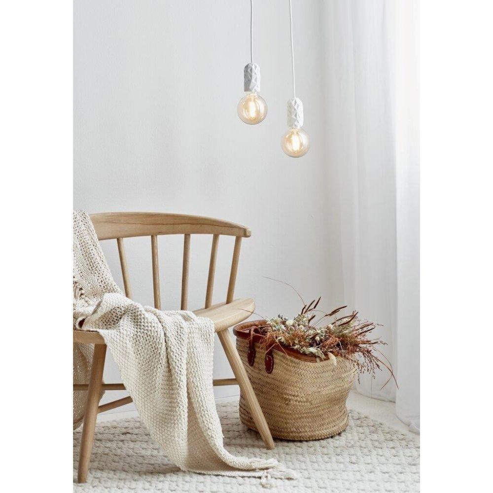 Nordlux HANG - 1 Light Porcelain Suspension Cable Pendant-Nordlux-Ozlighting.com.au