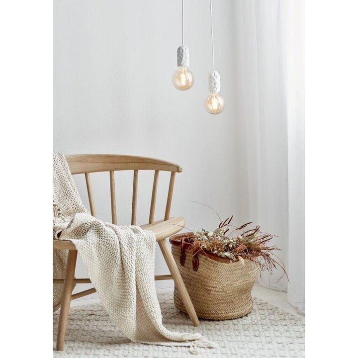 Nordlux HANG - 1 Light Porcelain Suspension Cable Pendant-Nordlux-Ozlighting.com.au