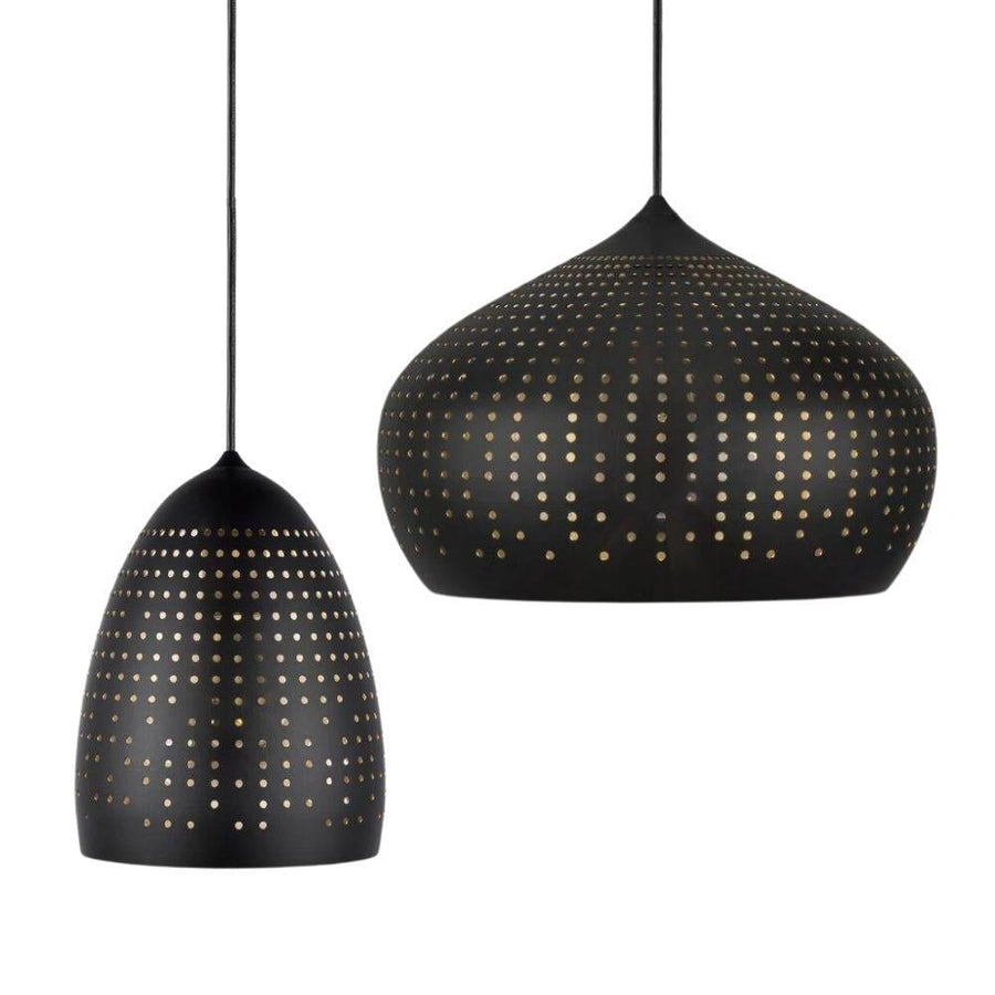 Nordlux HOUSTON - 1 Light Small/Large Perforated Metal Pendant-Nordlux-Ozlighting.com.au