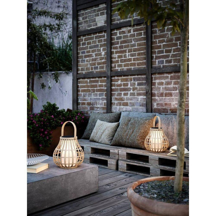 Nordlux LEO TO-GO - Solar Powered 4W Portable Bamboo Light IP44 2700K-Nordlux-Ozlighting.com.au