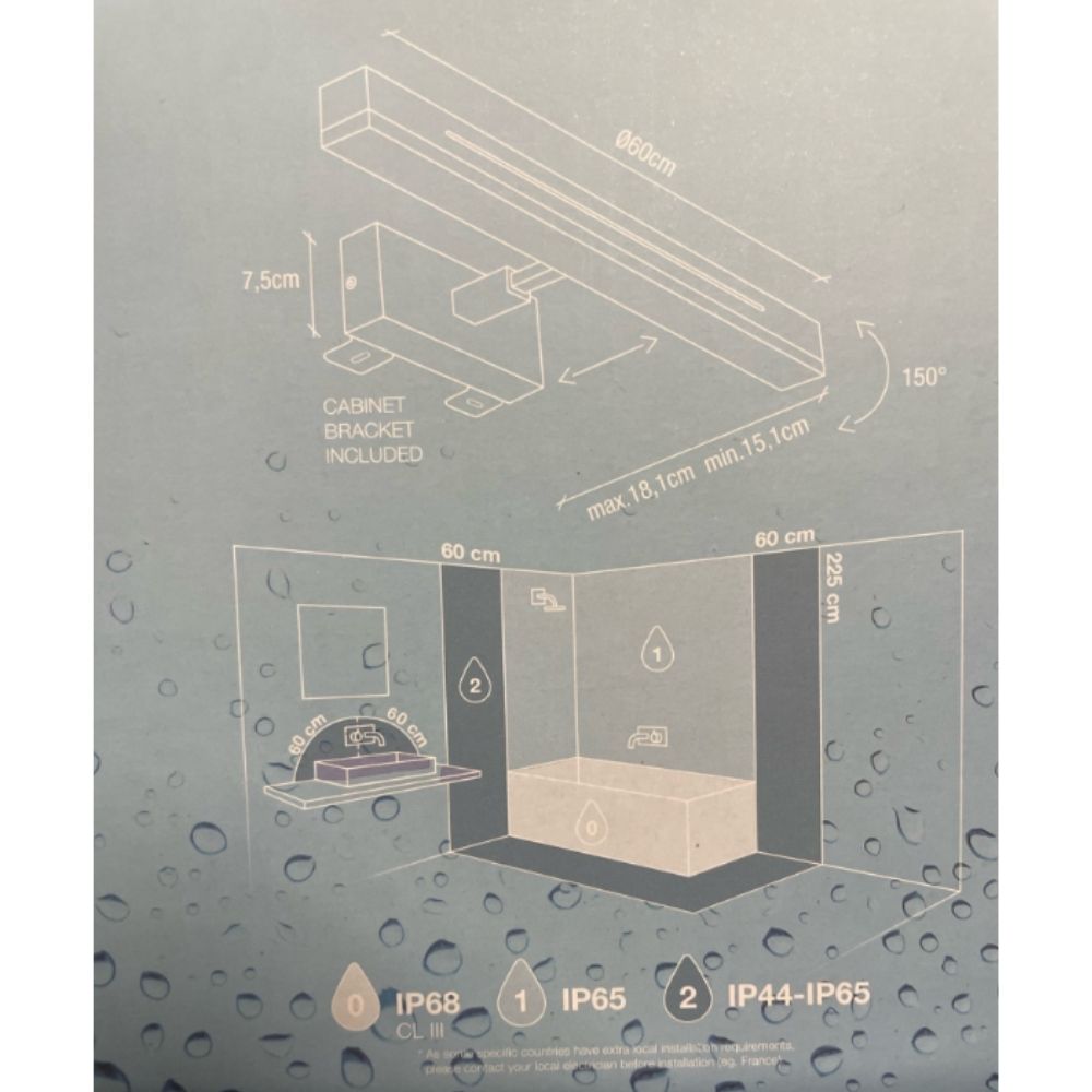 Nordlux OTIS-60 - Wall Light LED 3000K-Nordlux-Ozlighting.com.au