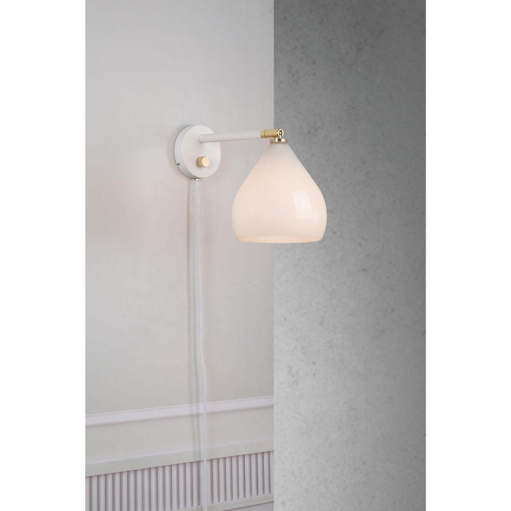 Nordlux SENCE - 1 Light Interior Wall Light White Opal-Nordlux-Ozlighting.com.au