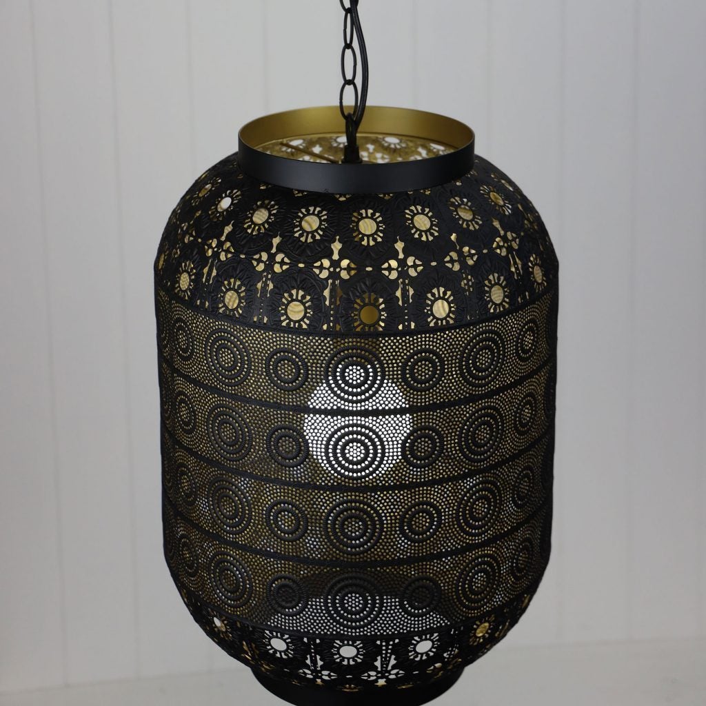 Oriel ALHAMBRA Pendant - 1 Light Laser Cut Golden Inner-Oriel Lighting-Ozlighting.com.au