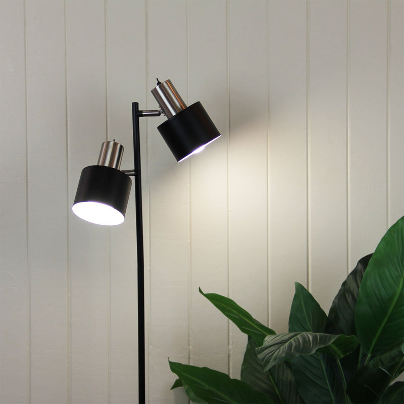 Oriel ARI - Twin Head Floor Lamp-Oriel Lighting-Ozlighting.com.au