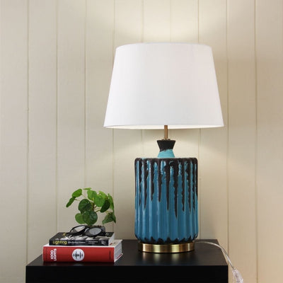 Oriel AZURE - Ancient Jar Table Lamp-Oriel Lighting-Ozlighting.com.au