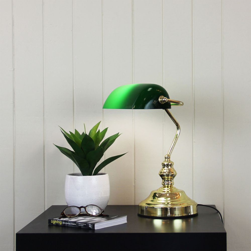 Oriel BANKERS - Table Lamp with Switch-Oriel Lighting-Ozlighting.com.au