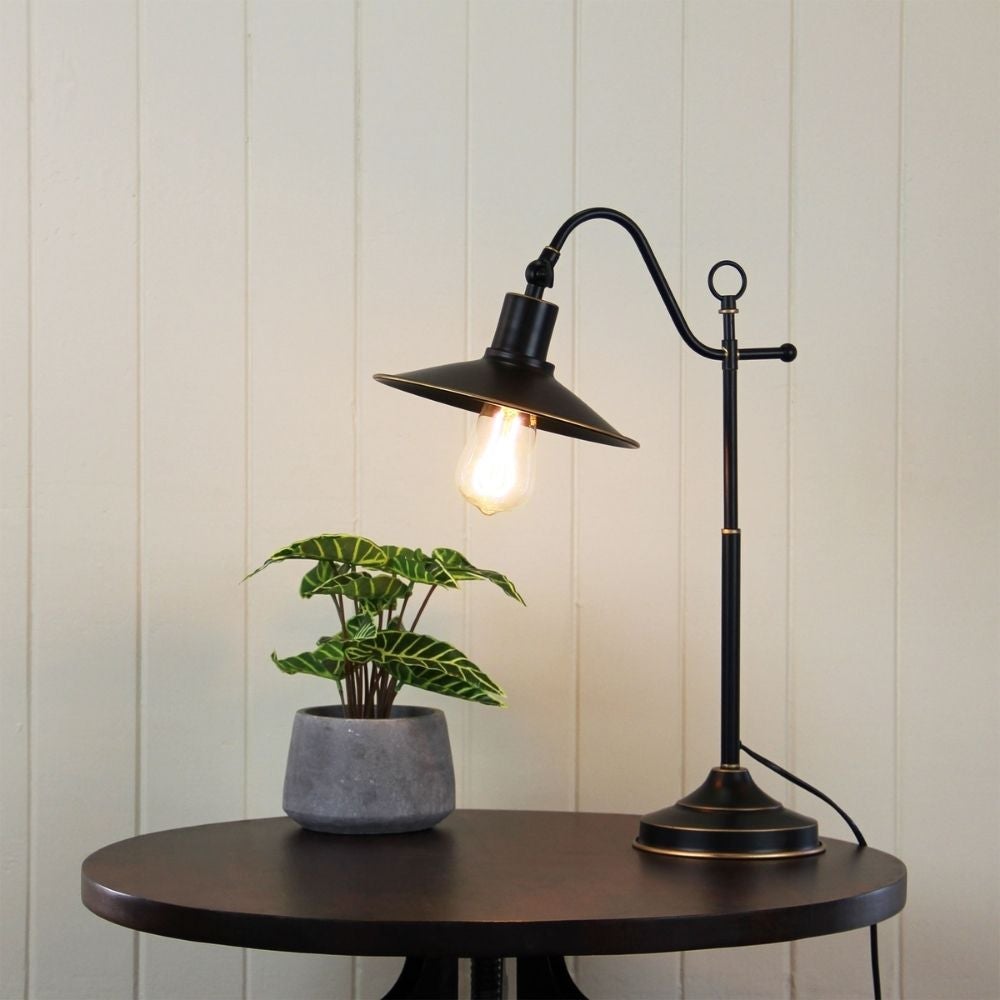 Oriel BOSTON Table Lamp - Retro Industrial-Oriel Lighting-Ozlighting.com.au
